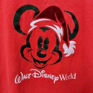 MICKEY MOUSE CHRISTMAS Shirt Size Medium Disney World